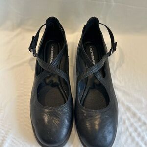Lucky Brand Black Flats with Straps